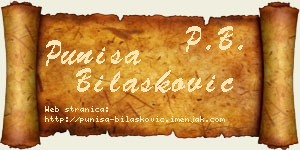 Puniša Bilašković vizit kartica